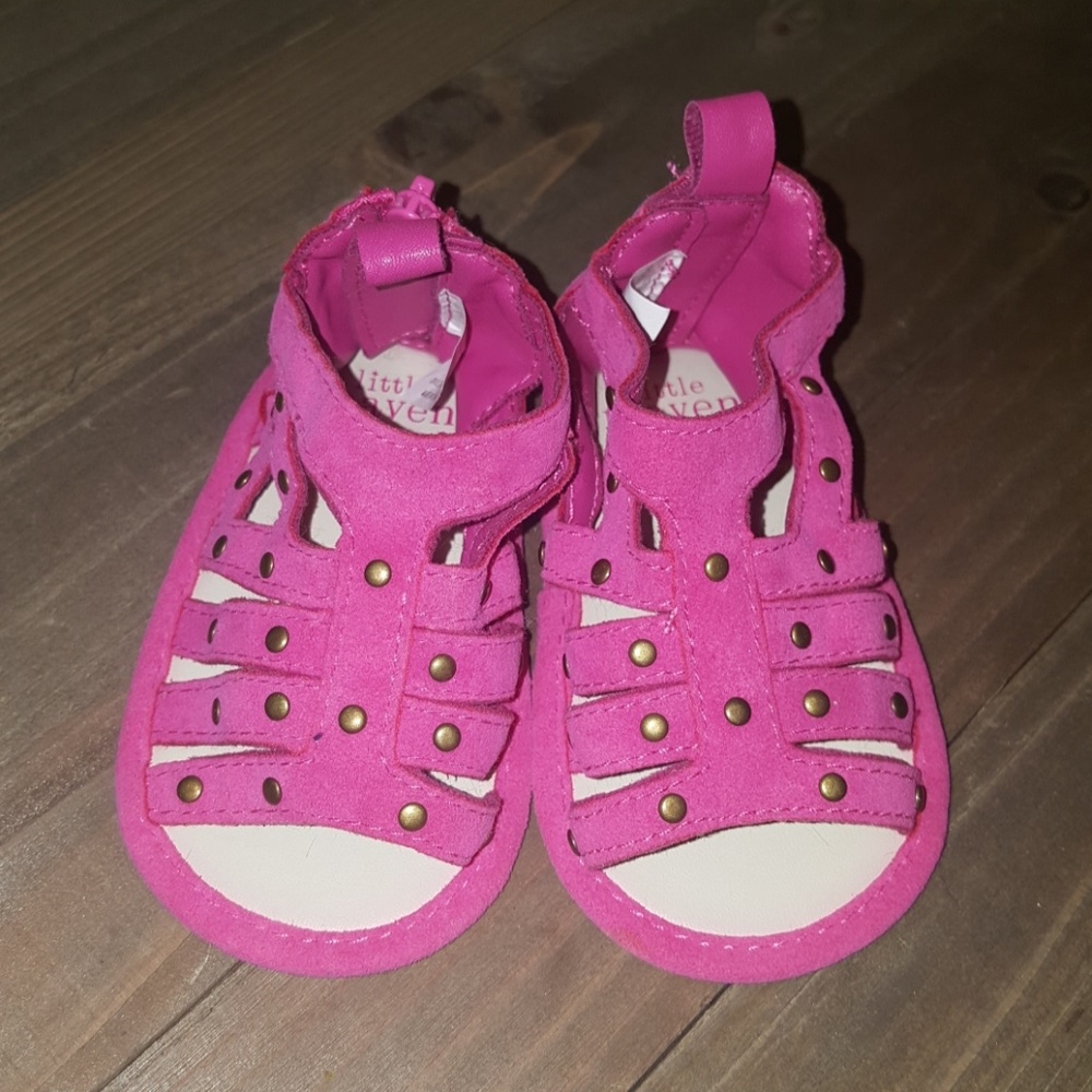 Pink Little Maven Sandals for baby girl
